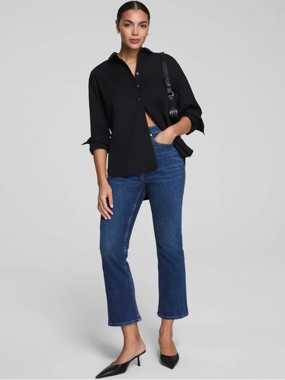 NWT - SPANXshape® EveryWear Pull-On Kick Flare Jeans - Size 14
